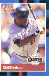 1988 Donruss Baseball Cards    313     Chili Davis